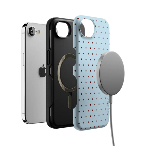 On the Dot | Blue Polka Dot Case