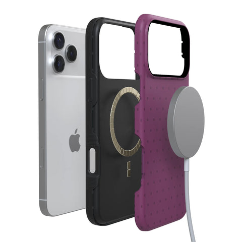 On the Dot | Plum Polka Dot Case