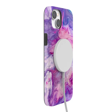 Tie Dying Over You | Purple Marble iPhone Case