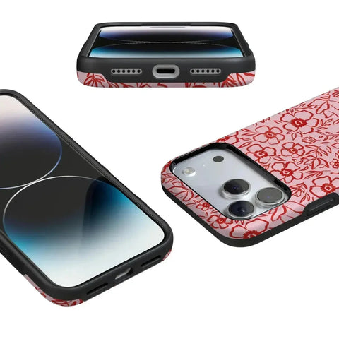 Blush Garden | Floral Doodle Case