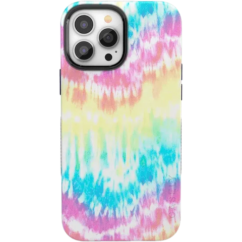 Wild & Free | Classic Rainbow Tie Dye iPhone Case