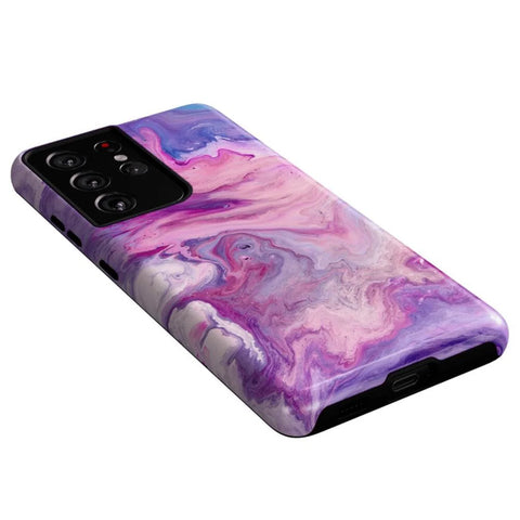 Tie Dying Over You | Purple Marble Samsung Case