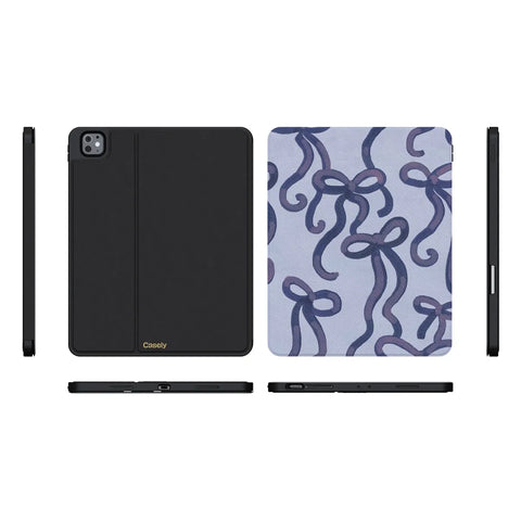 Love Me Knot | Blue Bow iPad Case