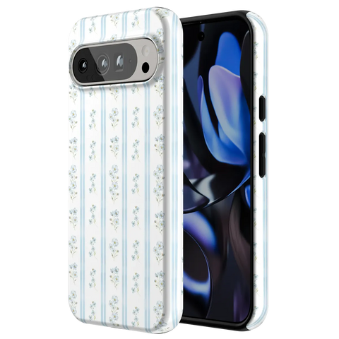 Cottage Stripe | Blue Floral Case