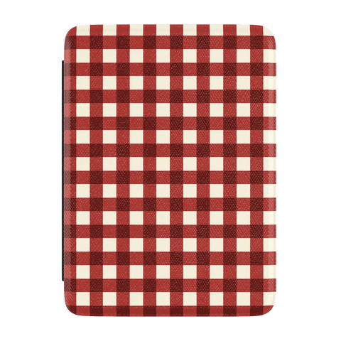 Checked Twice | Red Plaid Kindle Case