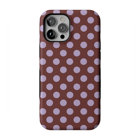 Spotted in SoHo | Burgundy Polka Dot Case
