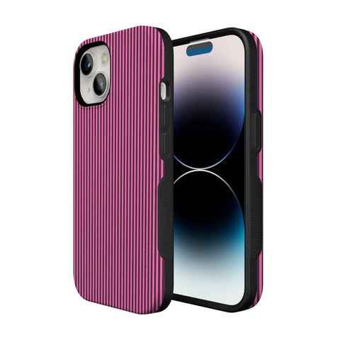 Stripes and the City | Pink & Purple Pinstripe Case