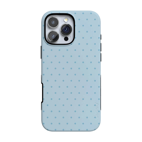 On the Dot | Blue Monochrome Polka Dot Case