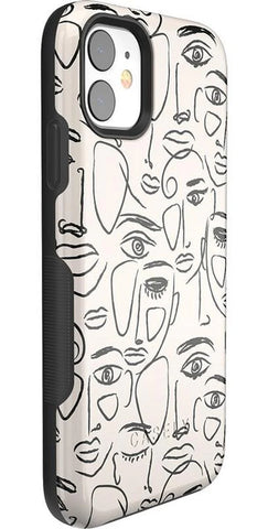 We're All Human | Minimal Face Art Case