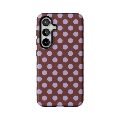 Spotted in SoHo | Burgundy Polka Dot Case