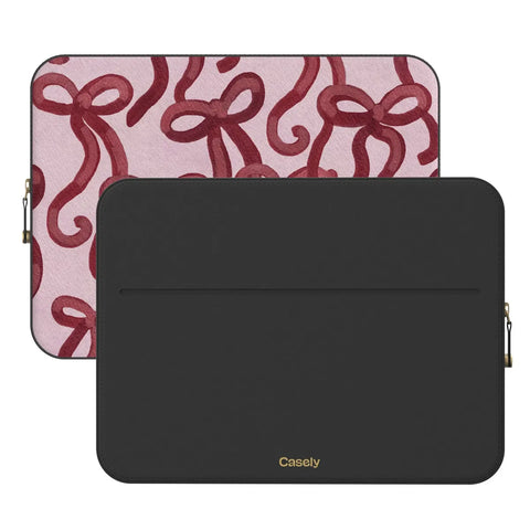 Love Me Knot | Mauve Bow Laptop Case