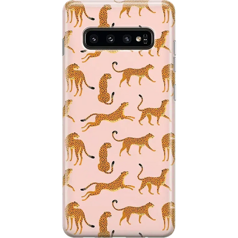 On the Prowl | Pink Leopard Print Samsung Case