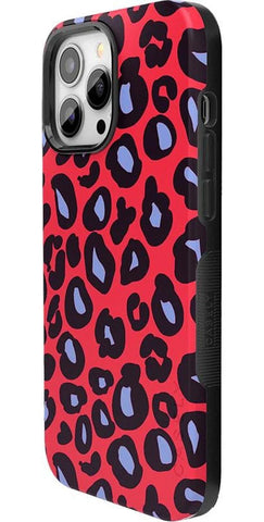 Into the Wild | Red & Blue Leopard Print Case
