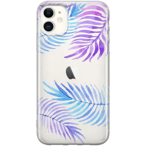 Tropical Blues | Palm Leaves Floral case