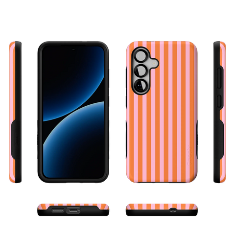 Perfect Stripes | Orange & Pink Stripes Case