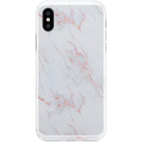 Subtle Blush | White and Pink Marble Case