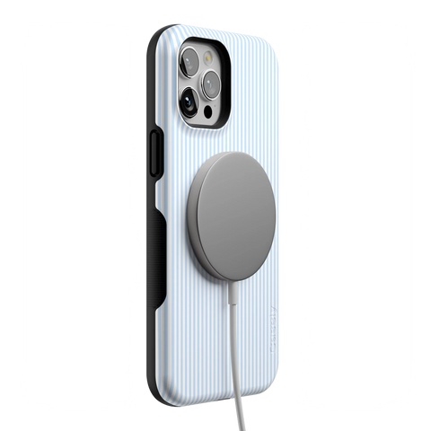 Stripes and the City | Light Blue Pinstripe Case