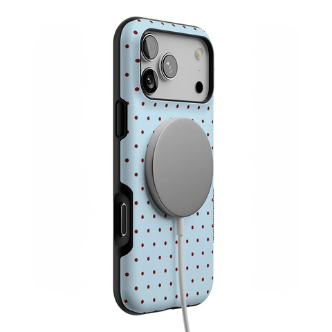 On the Dot | Blue Polka Dot Case