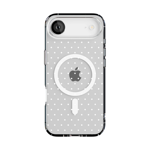 On the Dot | White Polka Dot Case