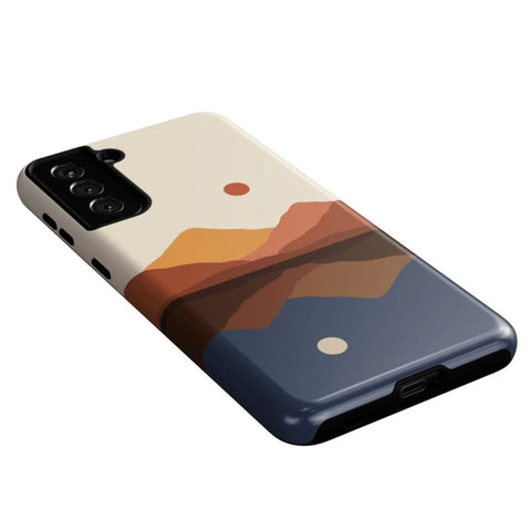 Opposites Attract | Day & Night Colorblock Mountains Samsung Case