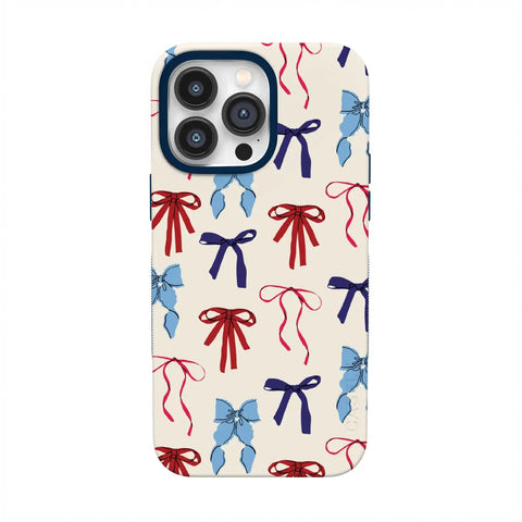 American Girlie | Red White & Blue Bows Case