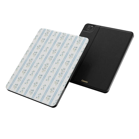 Cottage Stripe | Blue Floral iPad Case