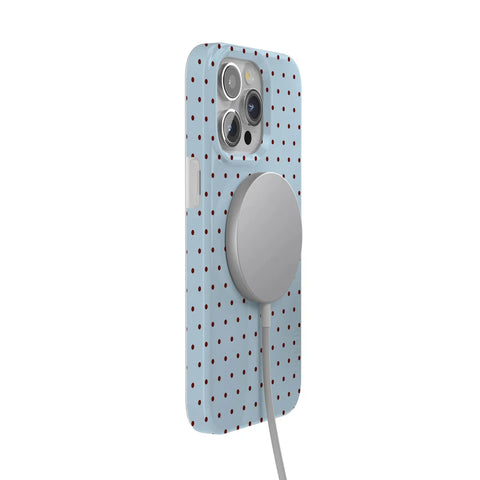 On the Dot | Blue Polka Dot Case