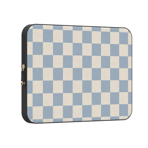 Fit Check | Light Blue Checkerboard Laptop Case