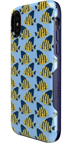 Something's Fishy | Navy Blue & Yellow Fish Print Case