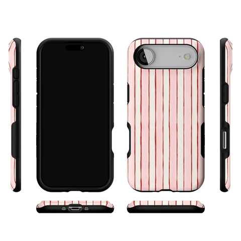 Pretty in Pastel | Blush Stripes Case