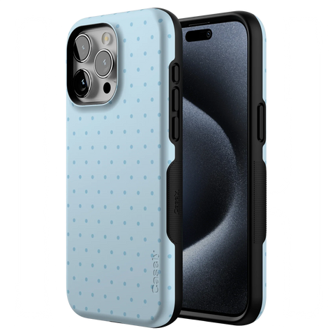 On the Dot | Blue Monochrome Polka Dot Case