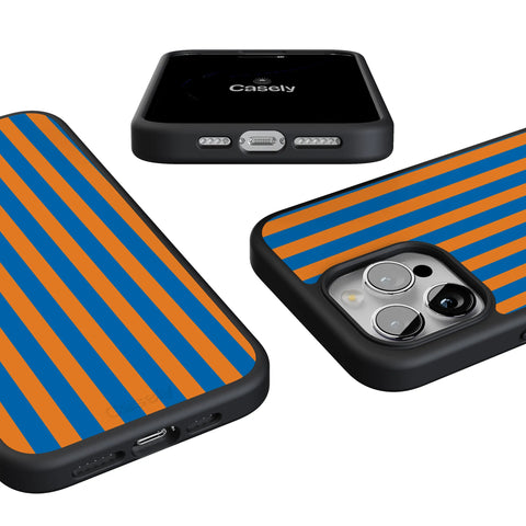 Go New York | Blue & Orange Stripes Case