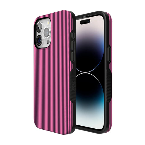 Stripes and the City | Pink & Purple Pinstripe Case