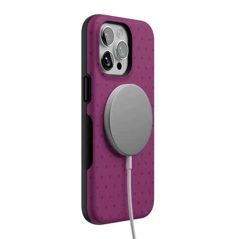 On the Dot | Plum Polka Dot Case