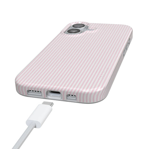 Stripes and the City | Light Pink Pinstripe Case