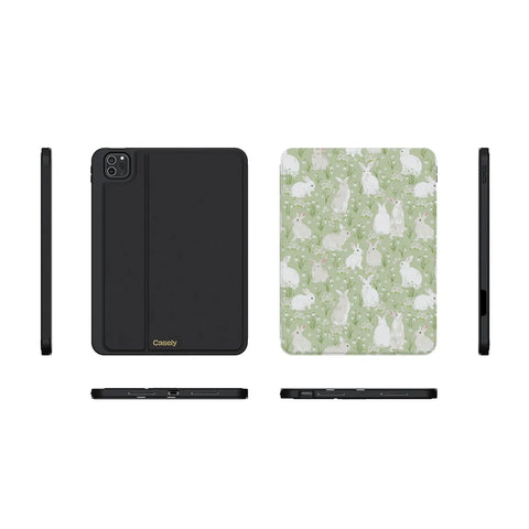 Hop to it | Green Bunny iPad Case