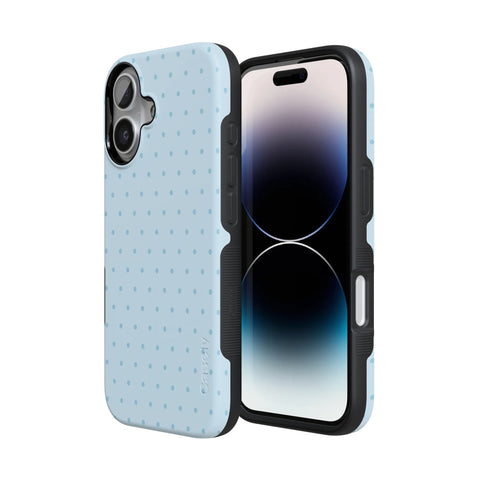 On the Dot | Blue Monochrome Polka Dot Case