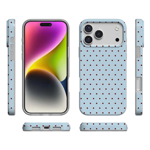 On the Dot | Blue Polka Dot Case