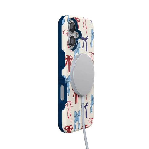 American Girlie | Red White & Blue Bows Case