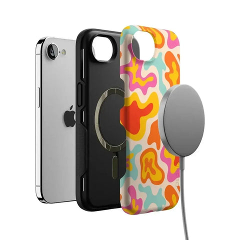 Tropical Color Splash | Abstract Retro Case
