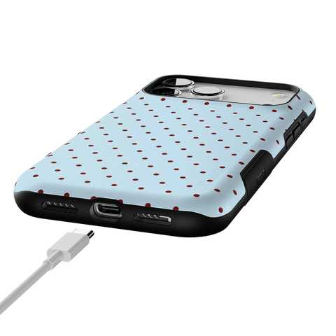 On the Dot | Blue Polka Dot Case