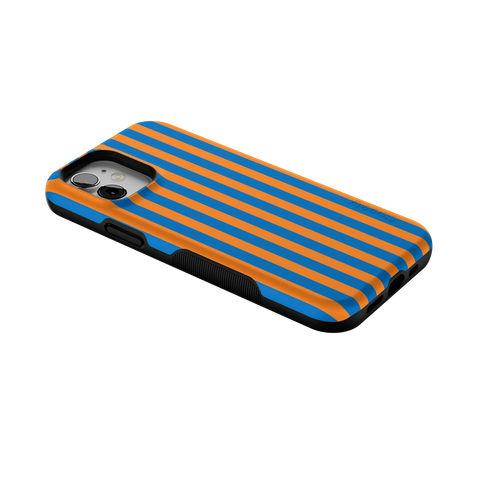 Go New York | Blue & Orange Stripes Case
