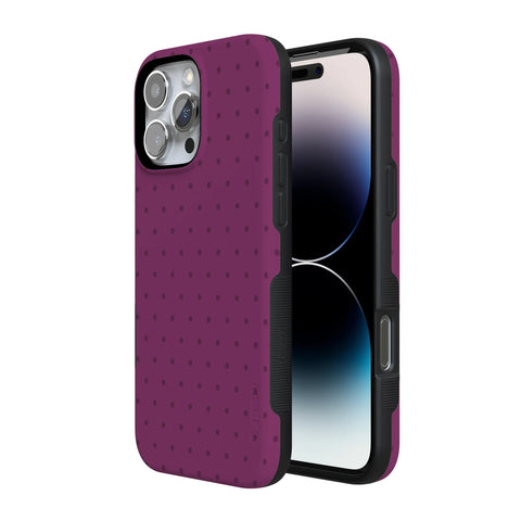 On the Dot | Plum Polka Dot Case