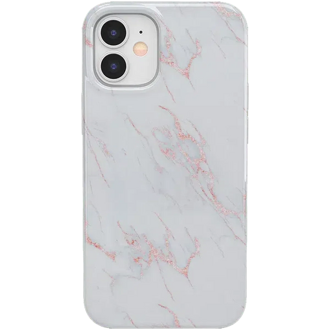 Subtle Blush | White and Pink Marble Case