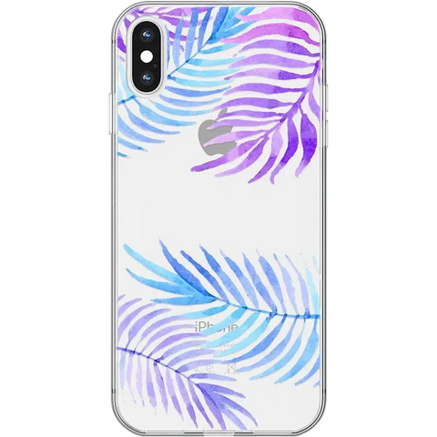 Tropical Blues | Palm Leaves Floral case