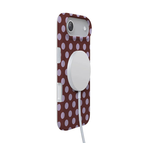 Spotted in SoHo | Burgundy Polka Dot Case