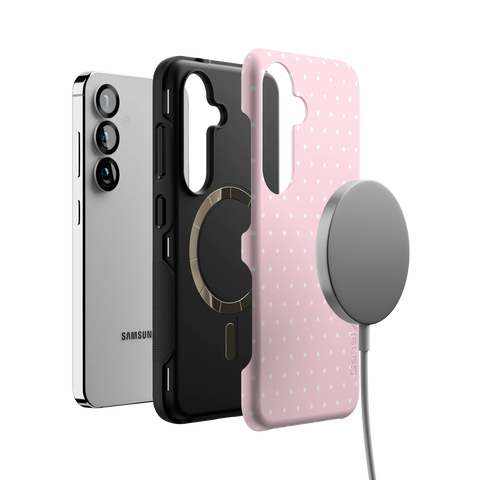 On the Dot | Pink & White Polka Dot Case