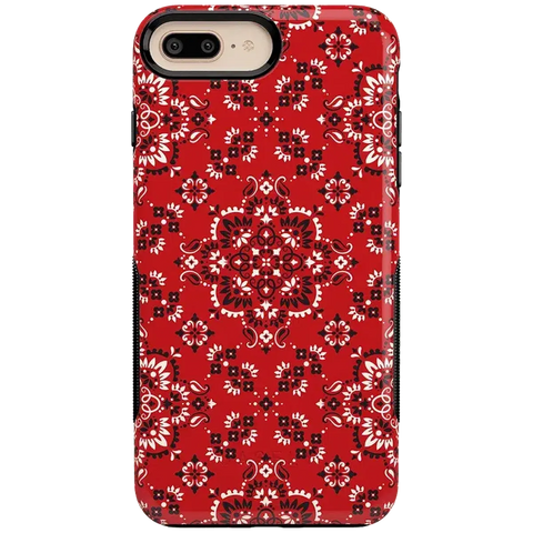 I'm with the Band | Red Bandana Print Case