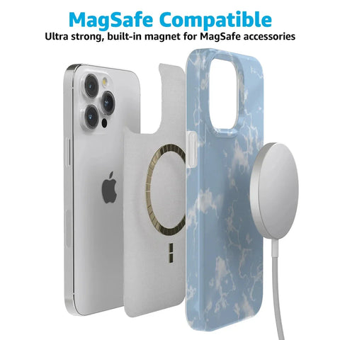 Light Blue Skies | Marble Clouds Case