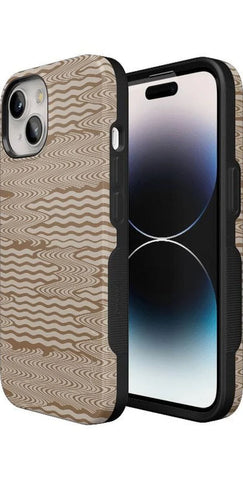 Mocha Ripple | Brown Waves Case